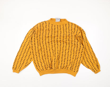 Rush Unisex Yellow Print Sweatshirt L Casual