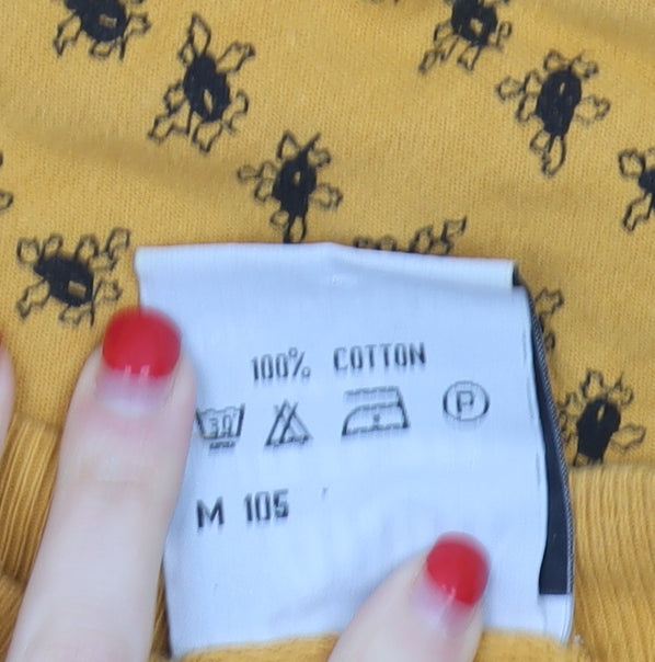 Rush Unisex Yellow Print Sweatshirt L Casual