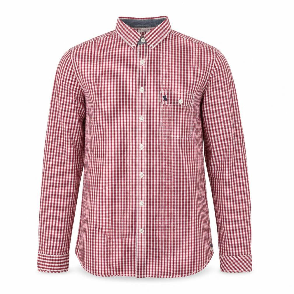 Superdry Men's Red Check Cotton Shirt - Size S