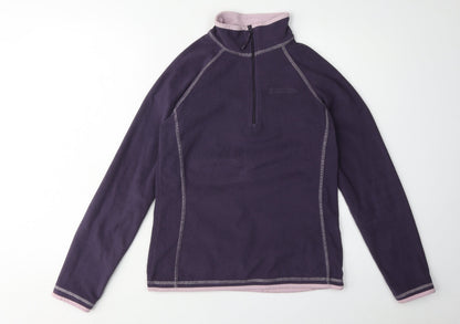 Womens UK Size UK 8 Mountain Warehouse Purple Full Zip Sweatshirt