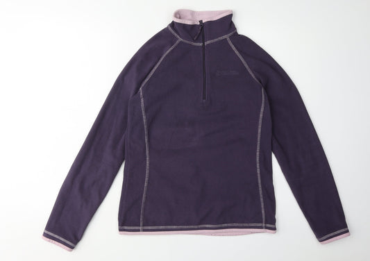 Womens UK Size UK 8 Mountain Warehouse Purple Full Zip Sweatshirt