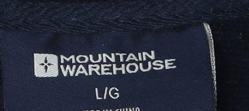 Mens UK Size L Mountain Warehouse Black Full Zip Sweatshirt