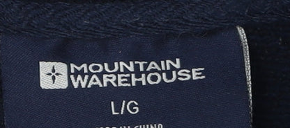 Mens UK Size L Mountain Warehouse Black Full Zip Sweatshirt
