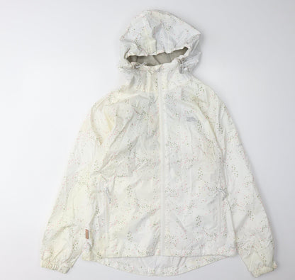 Womens UK Size S Trespass White Rain Coat