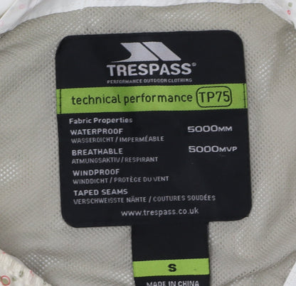 Womens UK Size S Trespass White Rain Coat