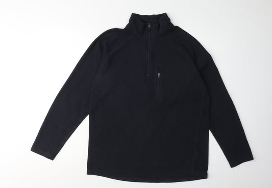 Mens UK Size S Peter Storm Black Henley Sweatshirt