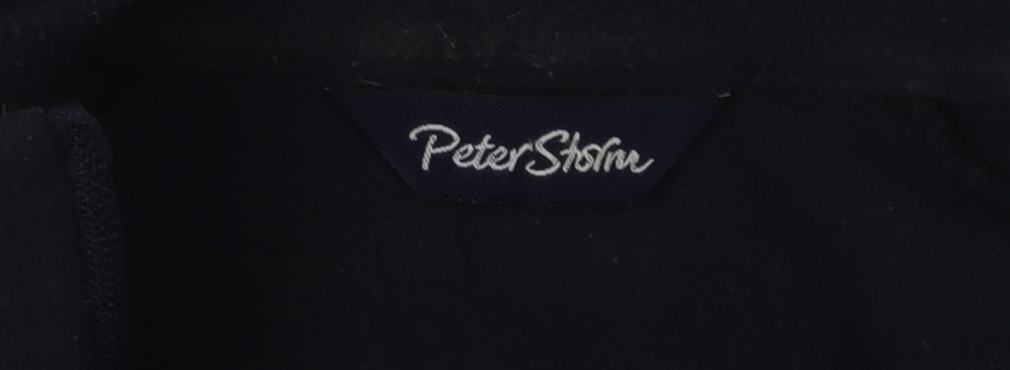 Mens UK Size S Peter Storm Black Henley Sweatshirt