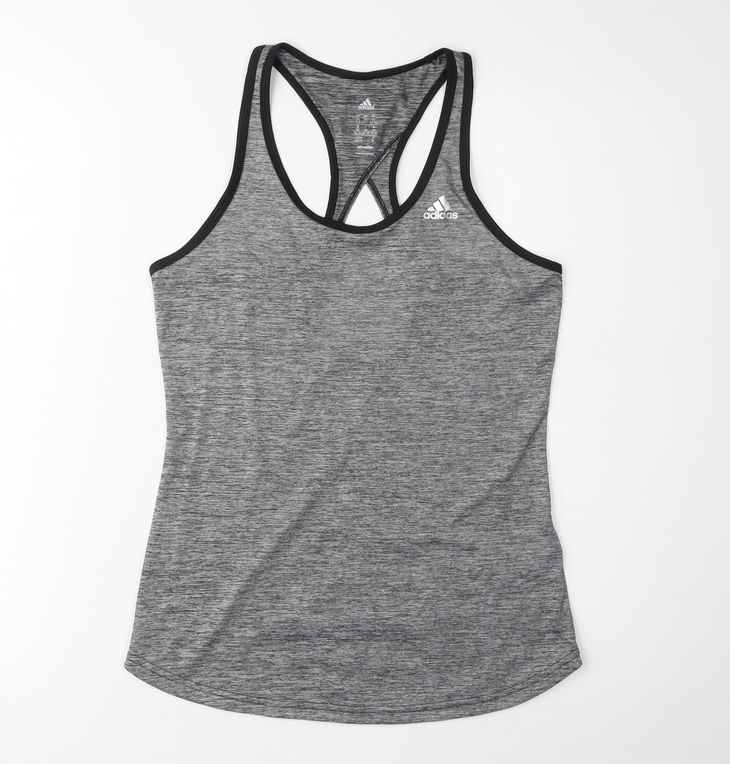 Adidas Women's Grey XS Racerback Tank - Breathable Activewear