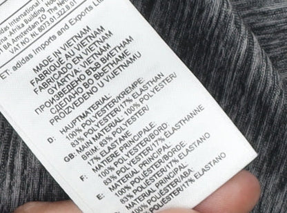 Adidas Women's Grey XS Racerback Tank - Breathable Activewear