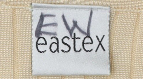 Eastex Women's Beige Crew Neck Jumper Size M