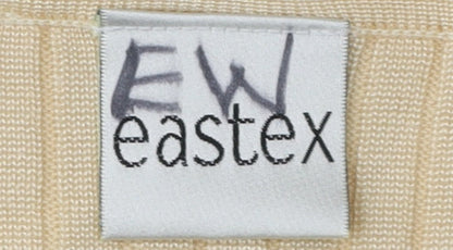 Eastex Women's Beige Crew Neck Jumper Size M
