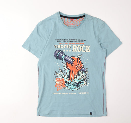 Joe Browns Men’s Blue Rock Graphic T-Shirt S