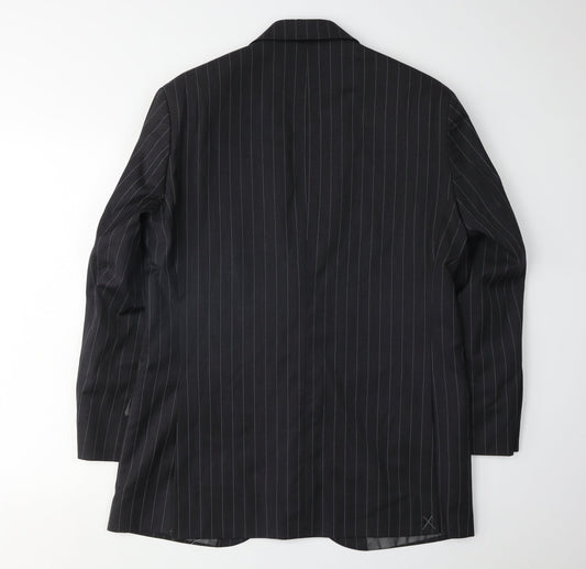 Austin Reed Men's Black Pinstripe Blazer - 40R Classic