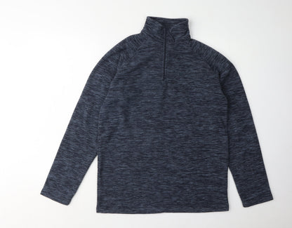 Mens UK Size XS Mountain Warehouse Blue 1/4 Zip Sweatshirt
