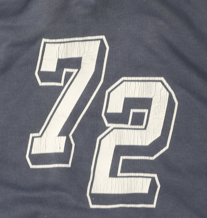 Nike Unisex Blue Full Zip Sweatshirt L Logo Casual