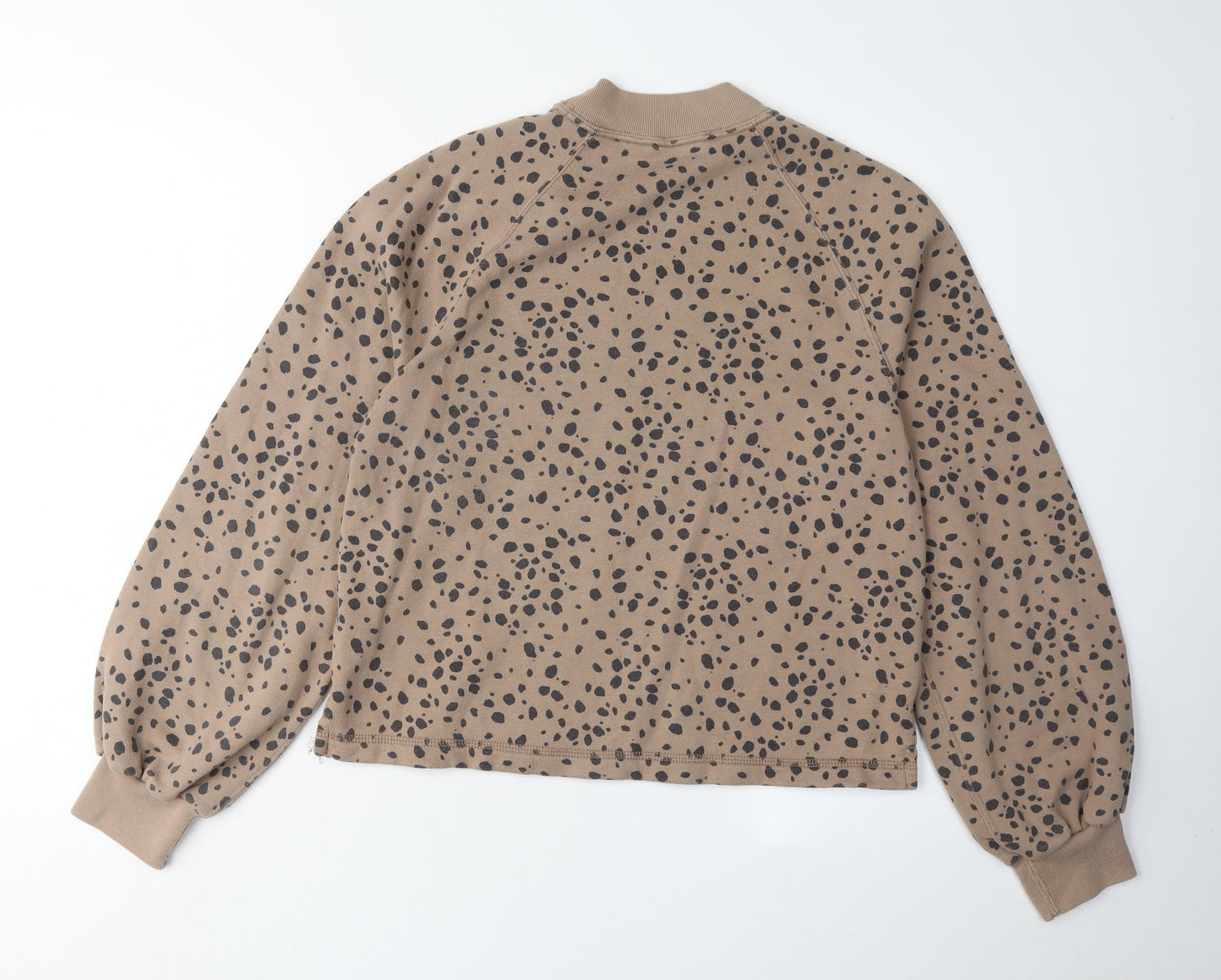 Abercrombie & Fitch Women's Brown Animal Print Pullover Sweatshirt S