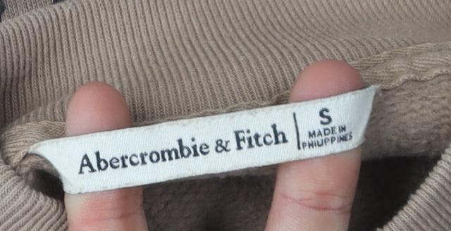 Abercrombie & Fitch Women's Brown Animal Print Pullover Sweatshirt S