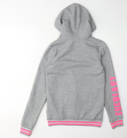 Everlast Women's Grey Hoodie with Zip, Size 8