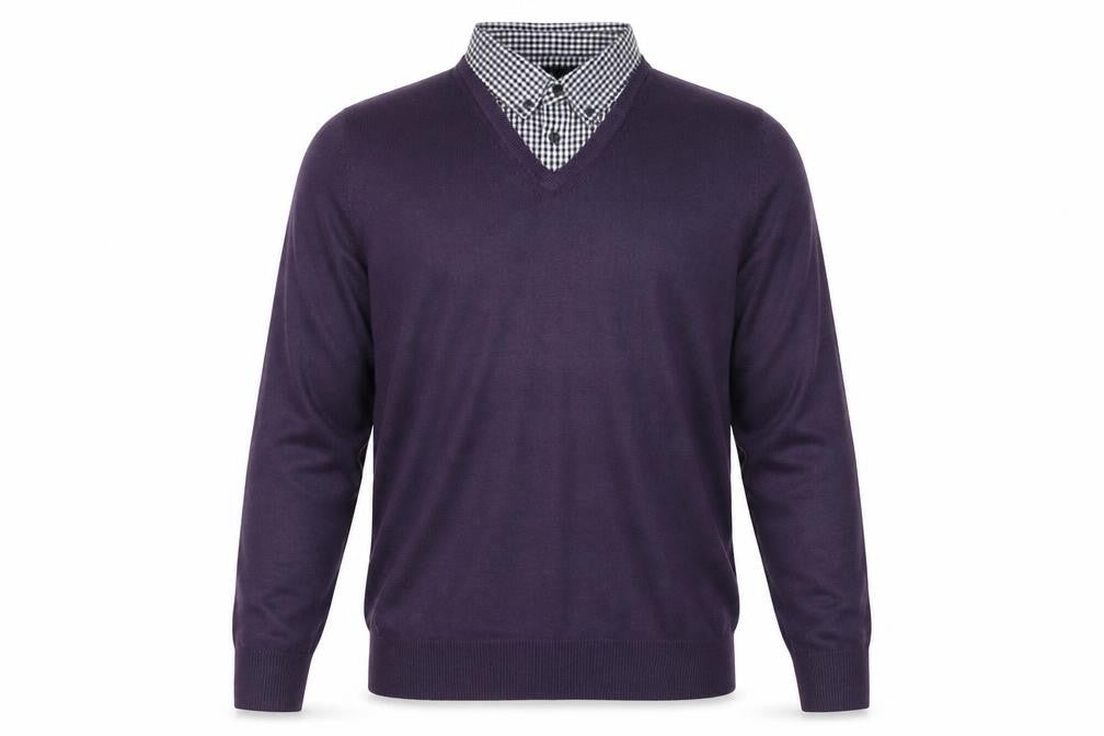 Mens UK Size S James Pringle Purple Pullover Jumper