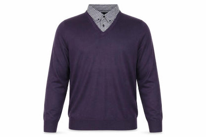 Mens UK Size S James Pringle Purple Pullover Jumper