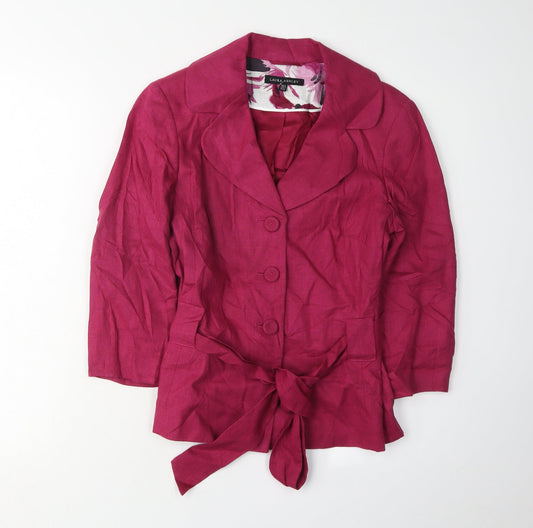 Womens UK Size S Laura Ashley Regular Pink Blazer