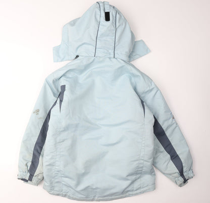 Surfanic Girls Blue Parka Jacket with Hood, Size 24