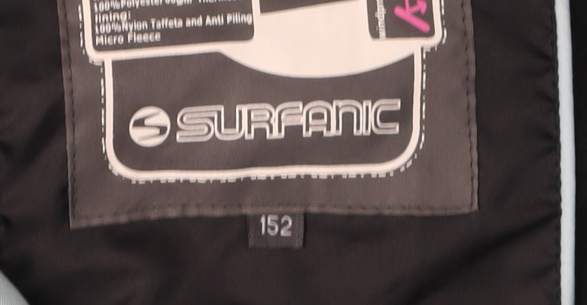 Surfanic Girls Blue Parka Jacket with Hood, Size 24