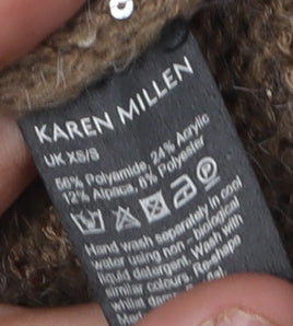 Karen Millen Women’s Brown Sequin Pullover Jumper Size XS