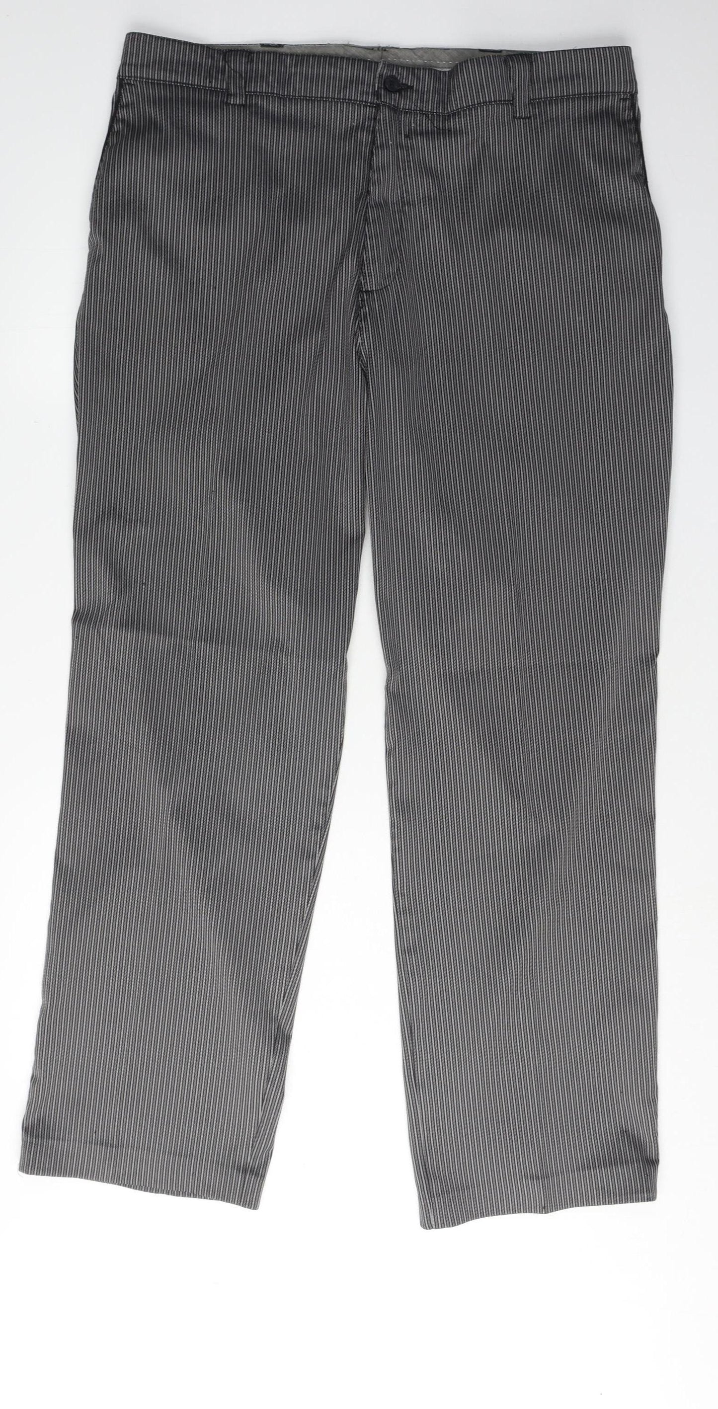 Ping Men's Black Striped Trousers Size 38
