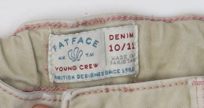 FatFace Girls Beige Straight Jeans 10-11 Years