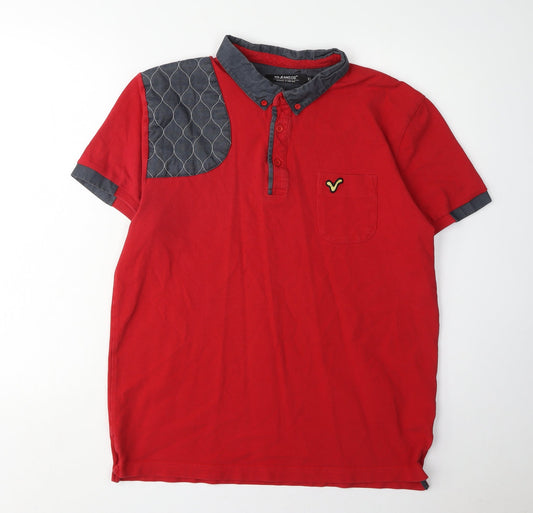 Voi Jeans Co. Men's Red XL Polo Shirt