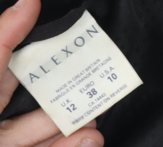 Womens UK Size 12 Alexon Regular Black Suit Jacket