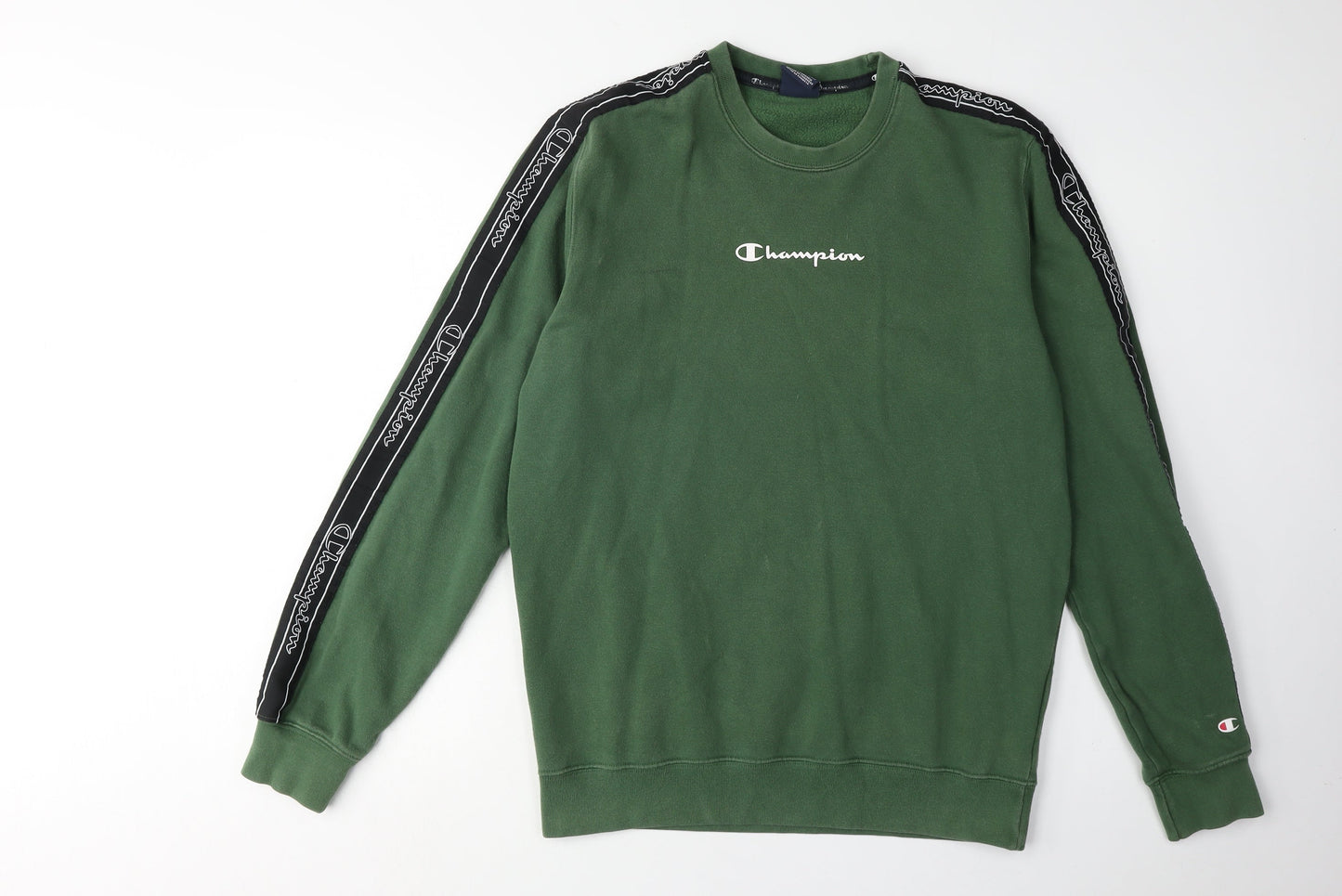 Mens UK Size L Champion Green Pullover Sweatshirt
