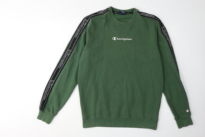 Mens UK Size L Champion Green Pullover Sweatshirt