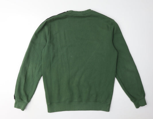 Mens UK Size L Champion Green Pullover Sweatshirt