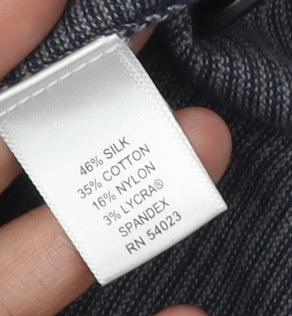 Banana Republic Men's Blue Striped Cardigan Size L