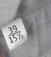 Valentino Men's Grey Dress Shirt Size 39 Long Sleeve