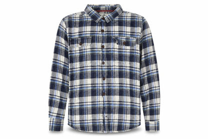 Fresh Men's Blue Plaid Long Sleeve Shirt 2XL