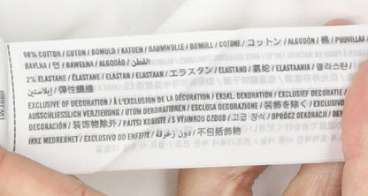 Abercrombie & Fitch Women's White Blue Button-Up XS