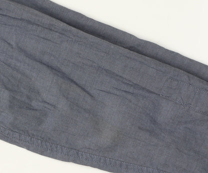 Calvin Klein Men's Blue Slim Fit Long Sleeve Shirt M