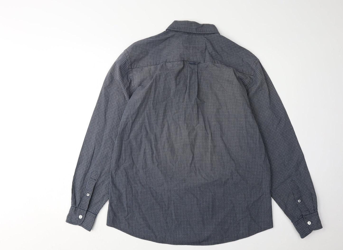 Maine New England Men's Blue Check Shirt - Size S