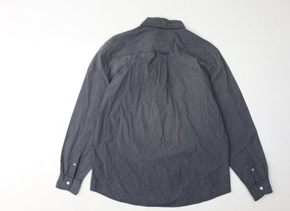 Maine New England Men's Blue Check Shirt - Size S