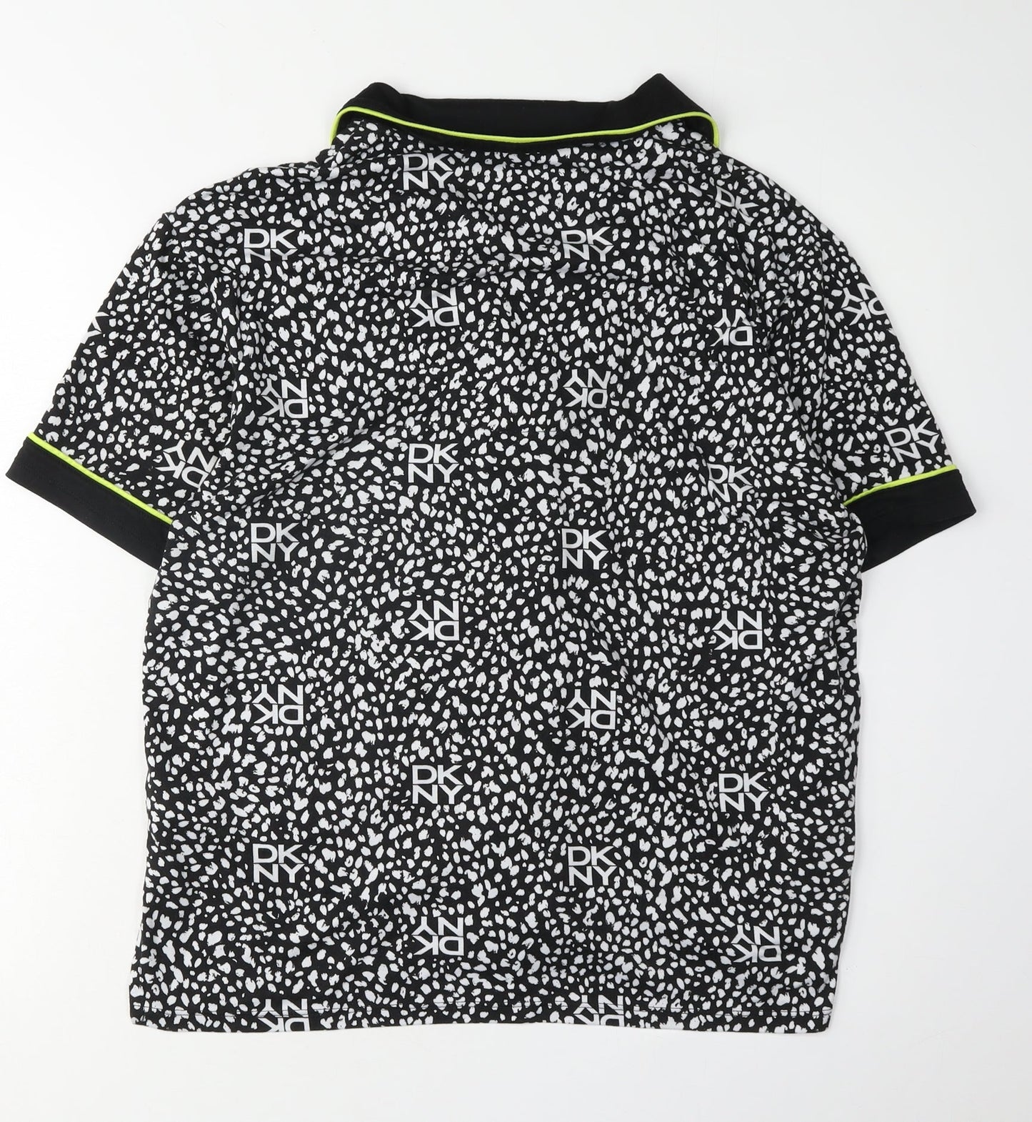 DKNY Women's Black Animal Print Pyjama Top - Size M