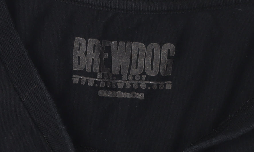 Mens UK Size L Brewdog Black  T-Shirt