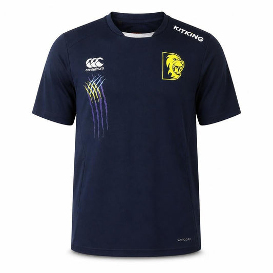 Mens UK Size M Canterbury Blue Rugby T-Shirt