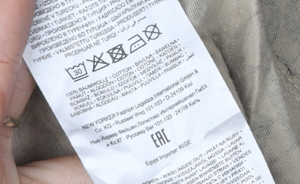 Black Squad Men Beige/Black Polo XL Slim Fit Cotton