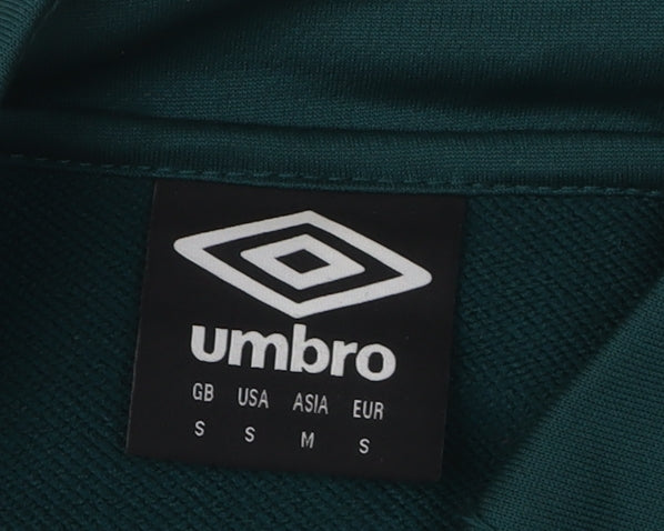 Umbro Men's Green 1/4 Zip Sweatshirt S