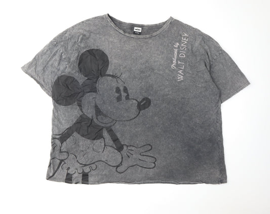 George Disney Women's Grey Minnie Mouse T-Shirt Size 24