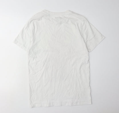 Nintendo Super Mario Men's White Graphic T-Shirt Size S
