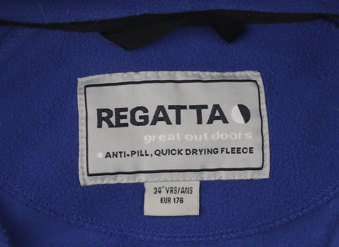 Regatta Boys Blue Fleece Jacket XL Quick Dry
